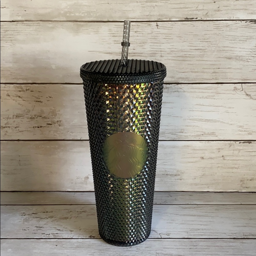Starbucks Black Iridescent Studded Tumbler with Straw